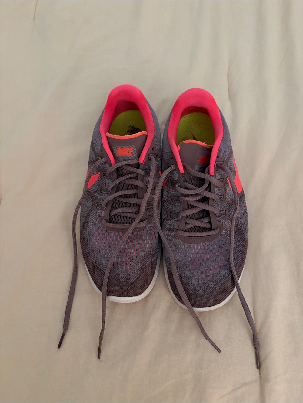 Nike Women's Purple and Pink Athletic Running Shoes